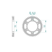 AFAM REAR STEEL SPROCKET #530