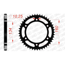AFAM REAR STEEL SPROCKET #525