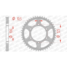 AFAM REAR STEEL SPROCKET #525
