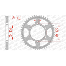 AFAM REAR STEEL SPROCKET #525