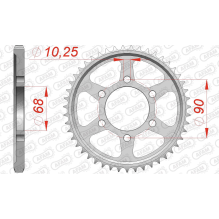 AFAM REAR STEEL SPROCKET #428