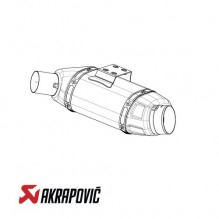 Akrapovic | Lydpotte uten tilkoplingsrør (reservedel)