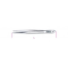 Beta 990 130-STRAIGHT THIN SPRING TWEEZERS
