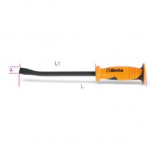 Beta | Brekkjern med flat, kurvet ende L: 300 mm.