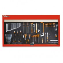 Beta | Verktøyskap med nedtrekksdør, rød