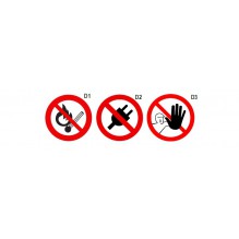 Beta 7109D 3-PROHIBITION SIGNS