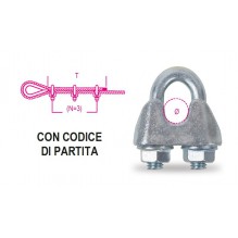 Beta 8016U-2K 10-WIRE ROPE CLIPS 2PCS