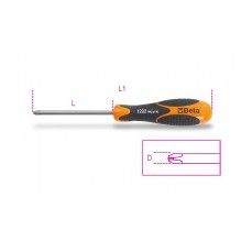 Beta 1292INOX 6X100-SCREWDRIVERS CROSS HEAD