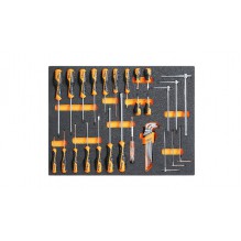 Beta MB44-SOFT THERMOFORM. TRAY WITH 34 TOOLS