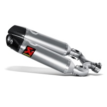 Akrapovic | Slip-on Hexagon/titan (CE), Aprilia Shiver 750 GT