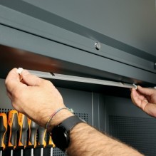 Beta | Aluminium profile with LED strip and SOFT TOUCH switch, for workshop equipment combination