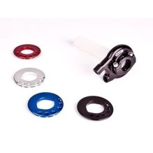 Robby Moto | Competition gassrull m/kort slaglengde. 22 mm. Svart. 4 kamm