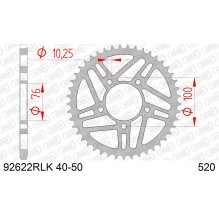 AFAM REAR STEEL SPROCKET #520