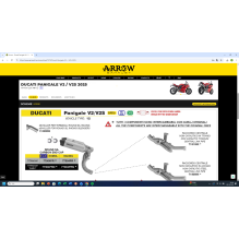 DUCATI PANIGALE V2/V2S E5+ 2025 STAINLESS STEEL LINK PIPE