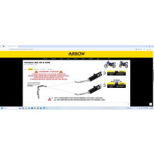 ARROW YAMAHA WR125R 2026 SS RACING COLLECTOR FOR ARROW SILENCER