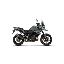 ARROW SUZUKI DL 1050 V-STROM 2025+ ALU DARK EXPLORER SILENCER  WITH CARBON END CAP FOR ORIGINAL COLLECTOR