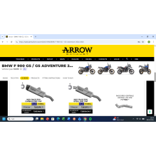 ARROW BMW F 850 GS 21/24 & F 900 GS(A) 2024+ LINK PIPE