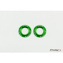 Puig Kit Rings Anodized Front Fork Protector C/Green