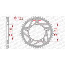 AFAM REAR STEEL SPROCKET #525