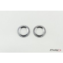 Puig Kit Rings Anodized Front Fork Protector C/Silver