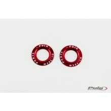 Puig Kit Rings Anodized Front Fork Protector C/Red