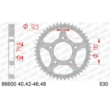 AFAM REAR STEEL SPROCKET #530
