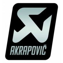 Akrapovic | Varmebestandig klistremerke svart/grå -45/60mm-