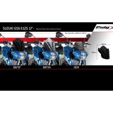 Puig Wind. N.G. Sport Suzuki Gsx-S125 17-18' C/Smoke