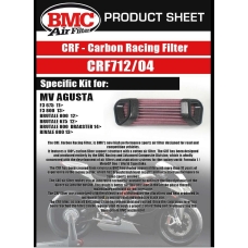 BMC CRF karbon luftfilter/race, div. MV Agusta