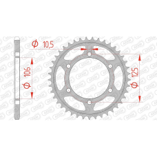 AFAM REAR STEEL SPROCKET #520
