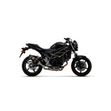 ARROW SUZUKI SV 650 '16/'21 HOMOL. ALUMINIUM  DARK RACE-TECH SILENCER WITH CARBON     END CAP FOR ARROW LINK PIPE