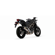 Arrow SUZUKI SV 650 '16/'21 HOMOL. TITANIUM RACE-TECH SILENCER WITH CARBON END CAP FOR ARROW LINK PIPE