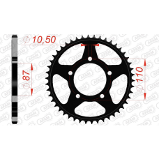AFAM REAR STEEL SPROCKET #520