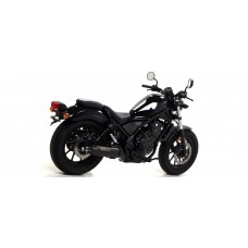 ARROW HONDA CMX 500 REBEL '17/20 HOMOLOGATED  NICHROM DARK REBEL SILENCER WITH CARBON END CAP FOR ORIGINAL AND ARROW COLL...