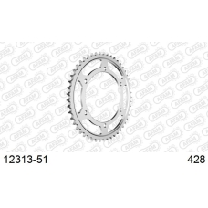 AFAM REAR STEEL SPROCKET #428
