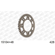 AFAM REAR ALU SPROCKET #428 S/C
