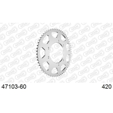 AFAM REAR STEEL SPROCKET #420