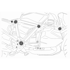 Puig Aluminium Frame Covers Bmw R1250R 19'- C/Silver