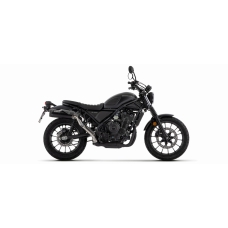 ARROW HONDA CL 500 '23 HOMOLOGATED NICHROM    DARK REBEL SILENCER WITH ALUMINUM DARK  ENDCAP