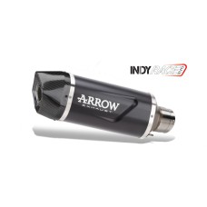 ARROW KAWASAKI Z 500/NINJA 500 E5+ '24 HOMOLOGATED ALUMINIUM DARK INDY RACE EVO SILENCER WITH WELDED LINK PIPE