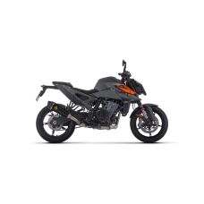 ARROW KTM DUKE 990 2024 HOMOLOGATED NICHROM DARK X-KONE SILENCER WITH WELDED STAINLESS STEEL LINK PIPE AND CARBON ENDCAP