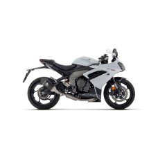 ARROW TRIUMPH DAYTONA 660 2024+ RACING FULL SYSTEM ALUMINIUM DARK SILENCER WITH CARBON END CAP + STAINLESS STEEL COLLECTORS