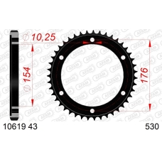AFAM REAR STEEL SPROCKET #530
