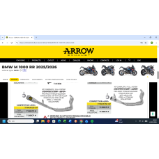 ARROW BMW M1000RR E5+ 2025/2026 FULL SYSTEM WITH PRO RACE EXHAUST