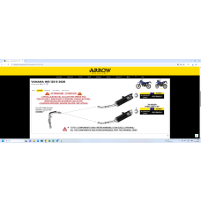 ARROW YAMAHA WR125R 2026 SS RACING COLLECTOR FOR ARROW SILENCER