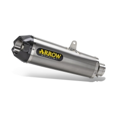 ARROW YAMAHA TRACER 9 '21 HOMOLOGATED NICHROM DARK WORKS SILENCER WITH CARBON ENDCAP