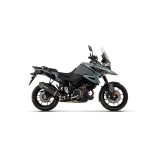 ARROW SUZUKI DL 1050 V-STROM 2025+ ALU DARK EXPLORER SILENCER  WITH CARBON END CAP FOR ORIGINAL COLLECTOR