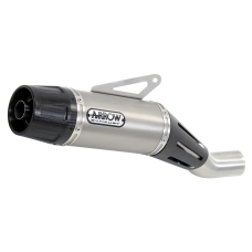 ARROW YAMAHA XSR 700 '16/TRACER 700 '16 HOMOL.NICHROM DARK JET-RACE SILENCER WITH     CARBON END CAP FOR ARROW COLLECTORS