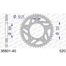 AFAM REAR ALU SPROCKET #520