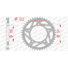 AFAM REAR STEEL SPROCKET #525